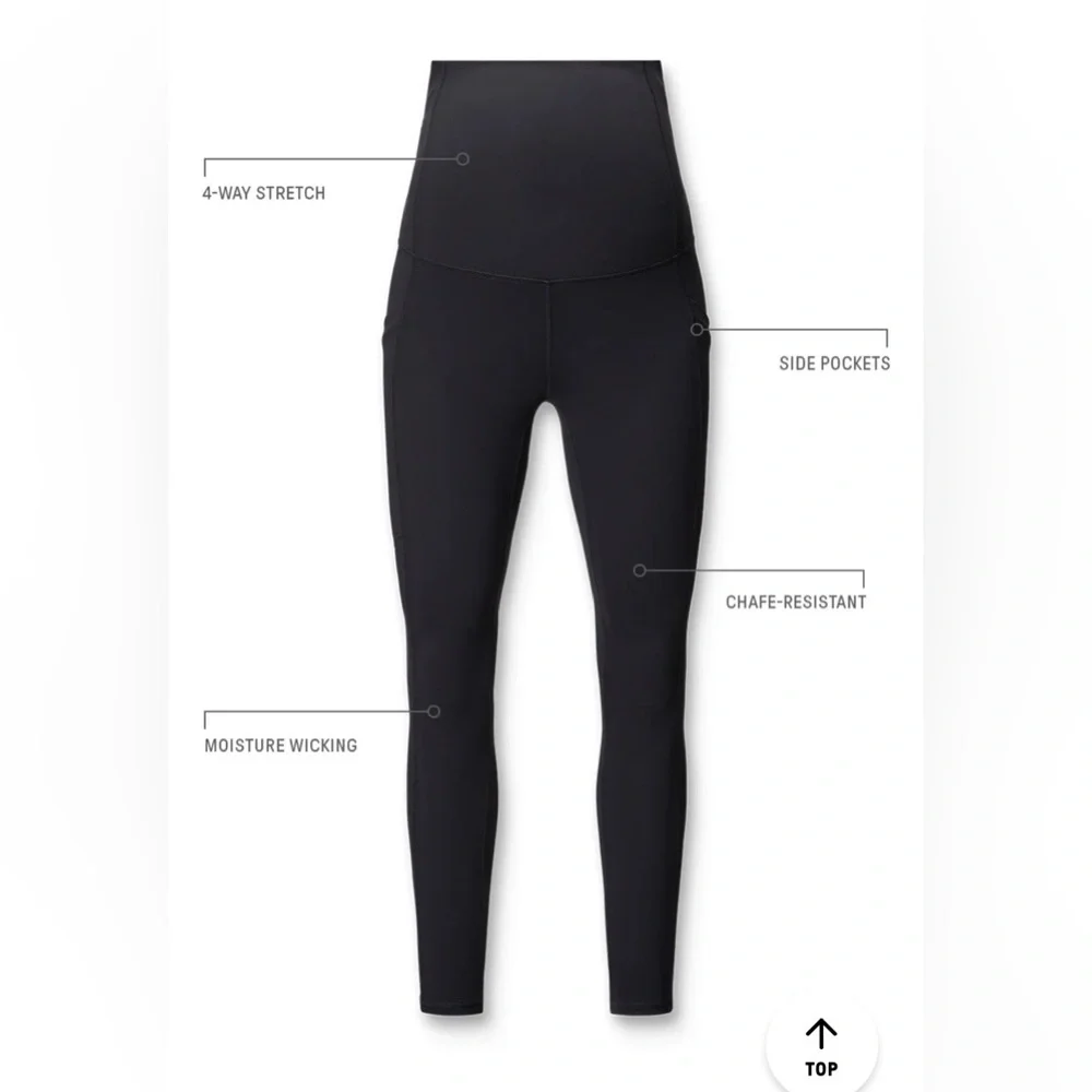 Fabletics PureLuxe High-Waisted Maternity 7/8 Legging size Medium - Picture 5 of 9